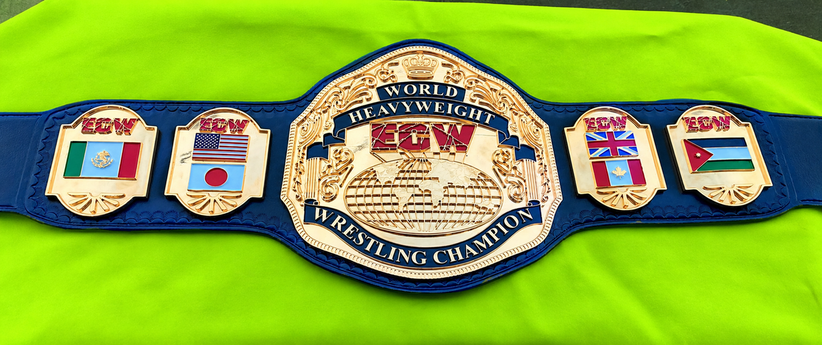 ECW World Heavyweight Wrestling Champion Title Belt