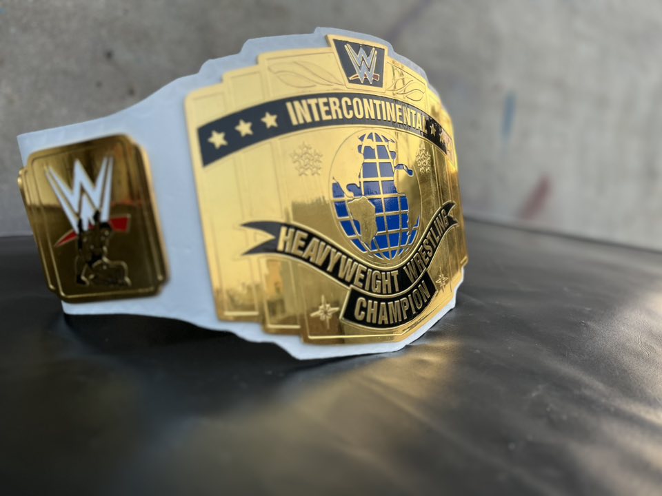 WWE Intercontinental Heavyweight Wrestling Champion Title Belt