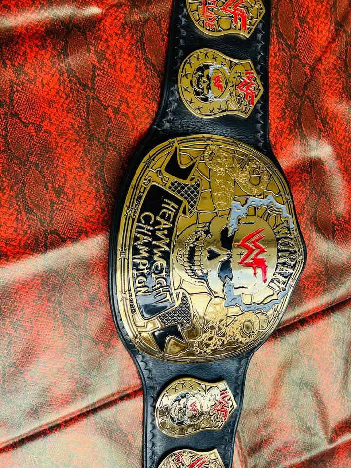 Smoking Skull Stone Cold Heavyweight Wrestling Championship Replica Title Belt