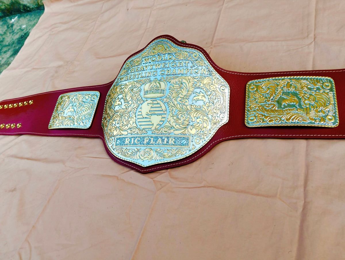 WWE World Heavyweight Wrestling Champion Ric Flair Replica Title Belt