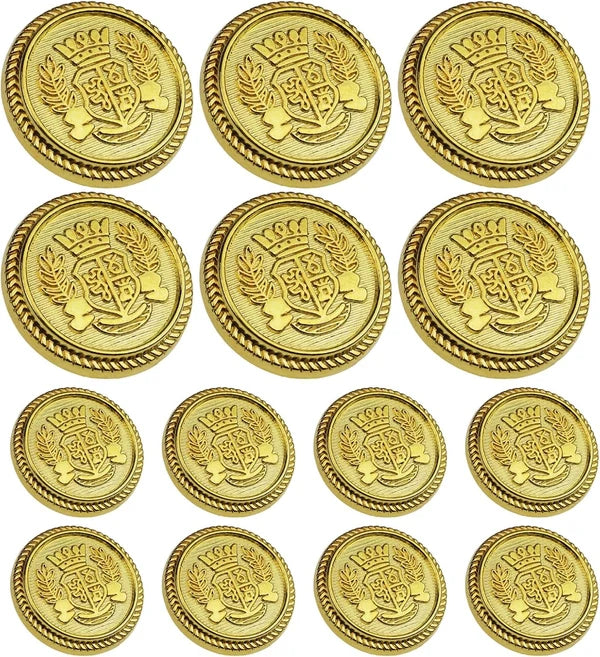 1PCS Gold Blazer Buttons for Men Replacement Buttons Suits Antique