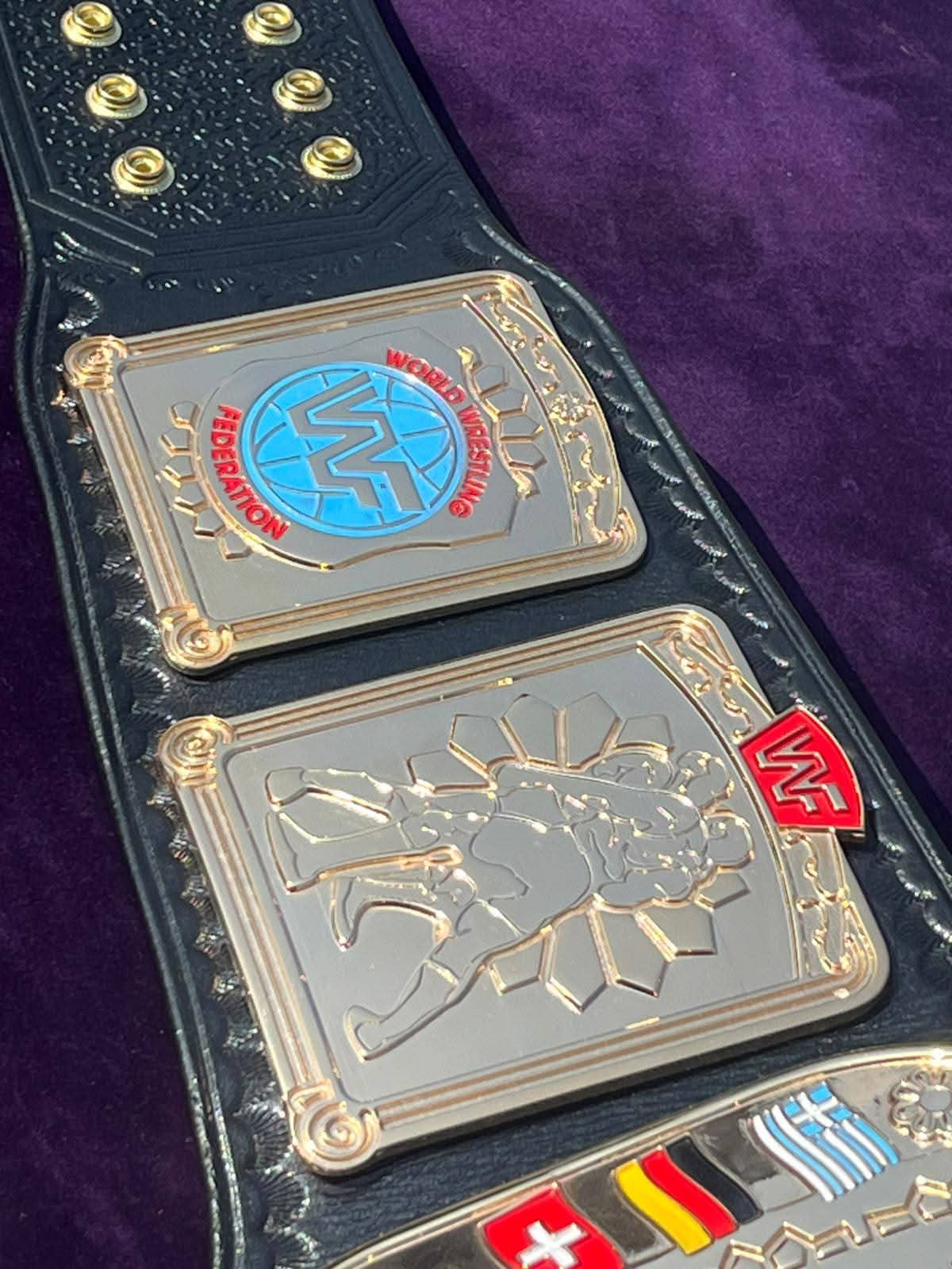 WF World European Championship Replica Title Belt