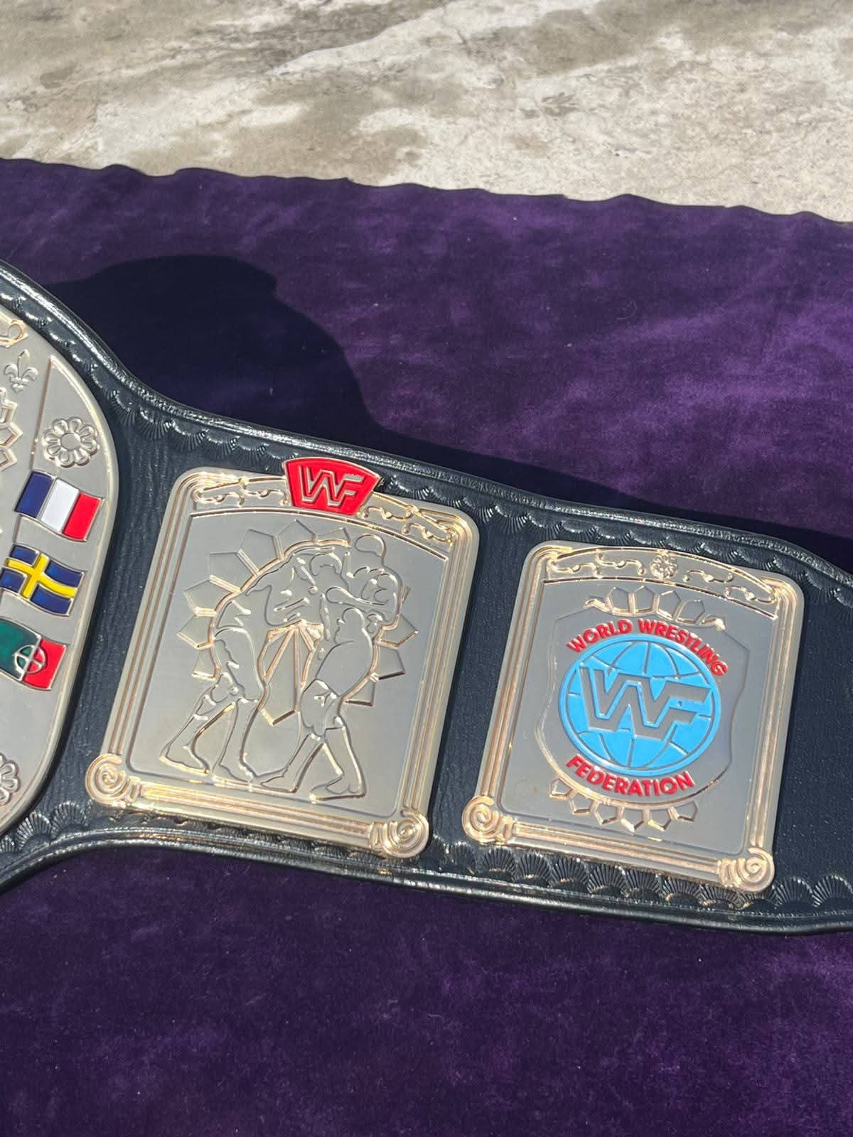 WF World European Championship Replica Title Belt