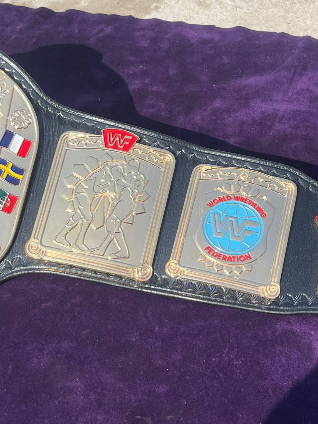 WF World European Championship Replica Title Belt