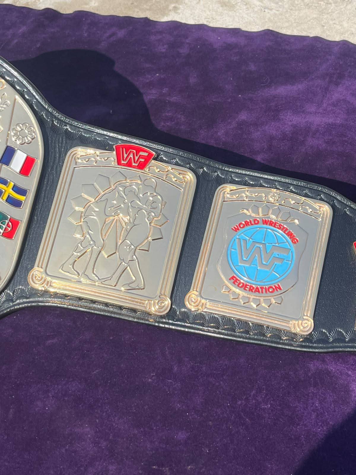 WF World European Championship Replica Title Belt