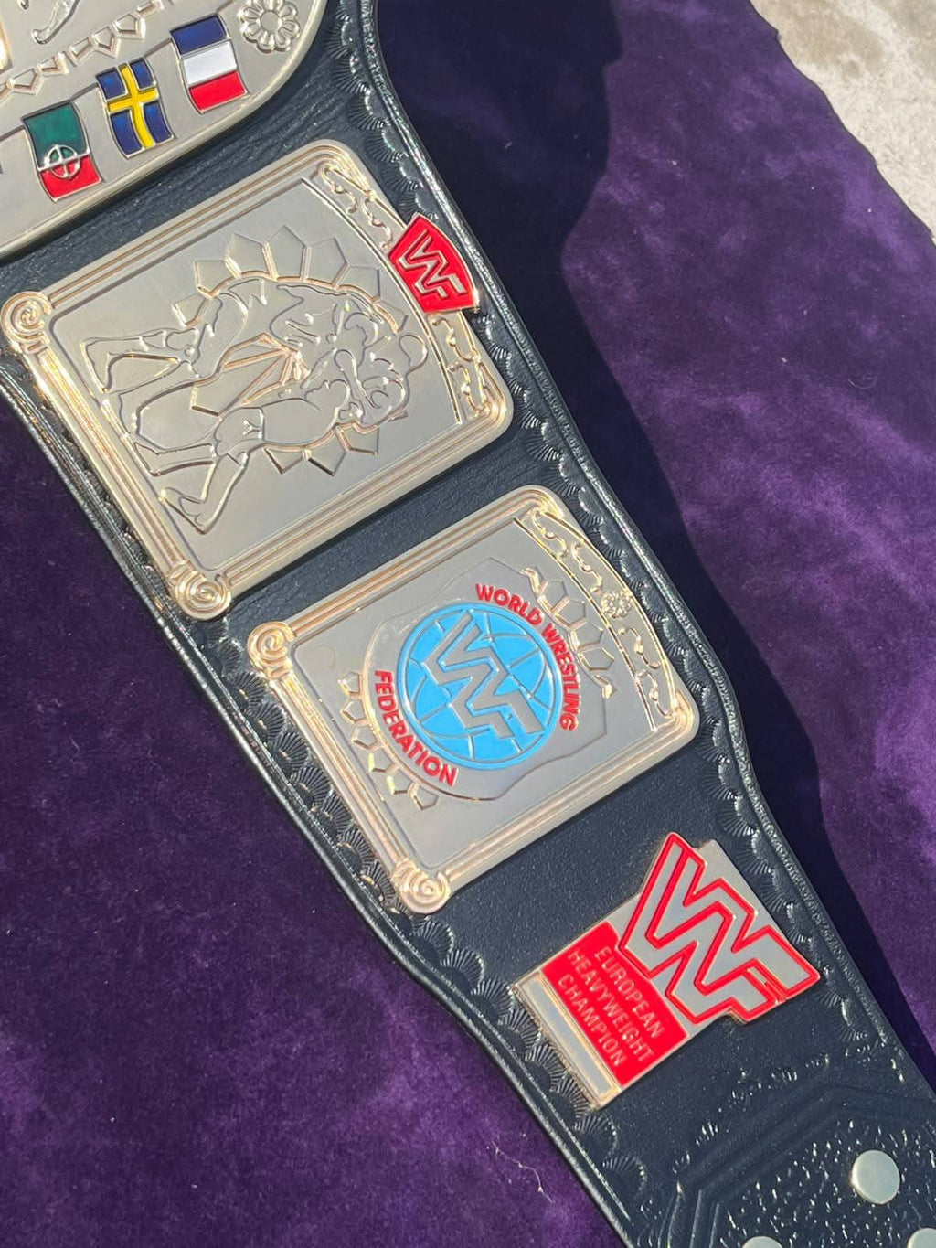 WF World European Championship Replica Title Belt