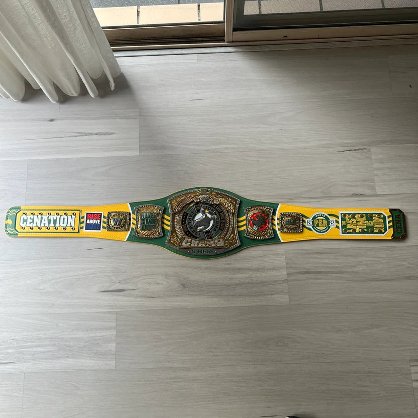 WWE John Cena Farewell 2025 Perth Spinner Championship Replica Title Belt