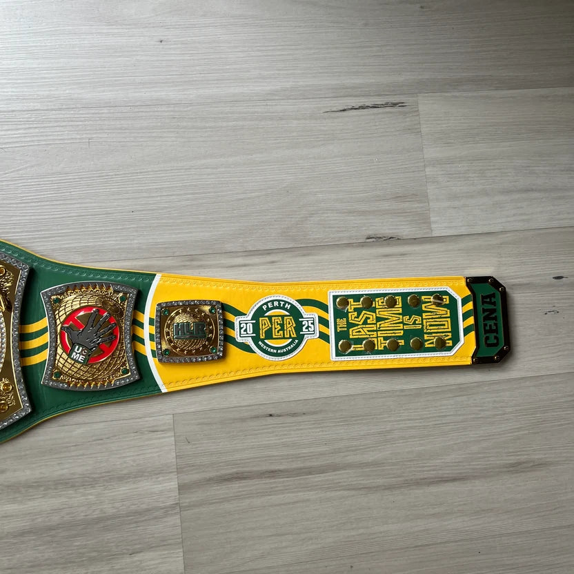 WWE John Cena Farewell 2025 Perth Spinner Championship Replica Title Belt