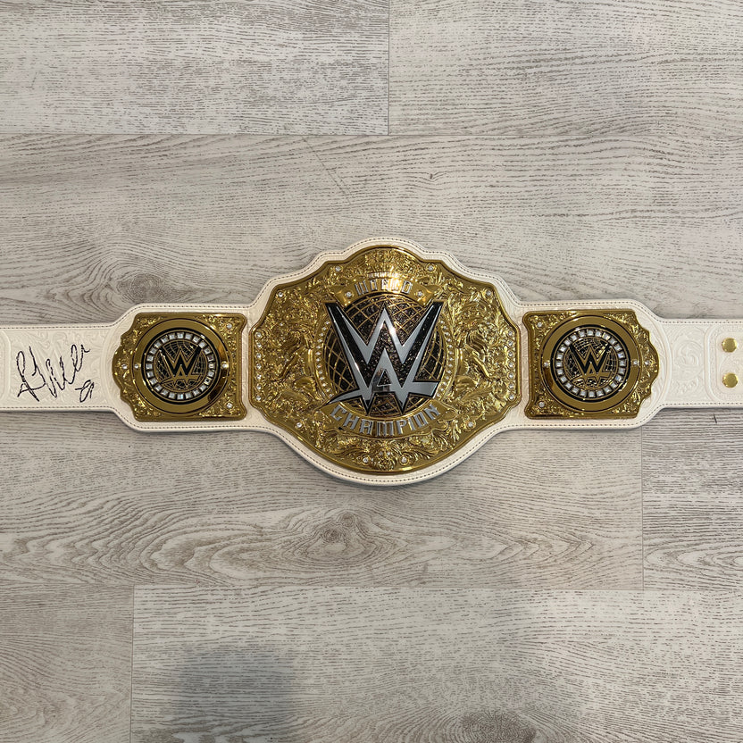 WWE Rhea Ripley Signed Replica Title Belt Autographed COA Women's World Championship