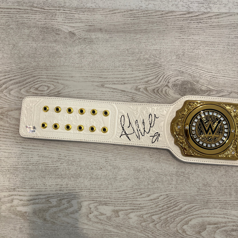 WWE Rhea Ripley Signed Replica Title Belt Autographed COA Women's World Championship