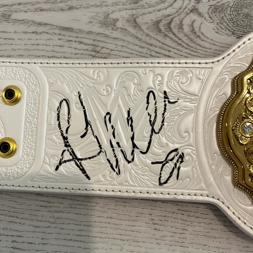 WWE Rhea Ripley Signed Replica Title Belt Autographed COA Women's World Championship