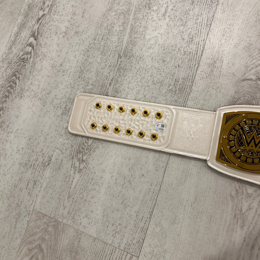 WWE COA Women's World Championship Becky Lynch Signed Replica Title Belt Autographed