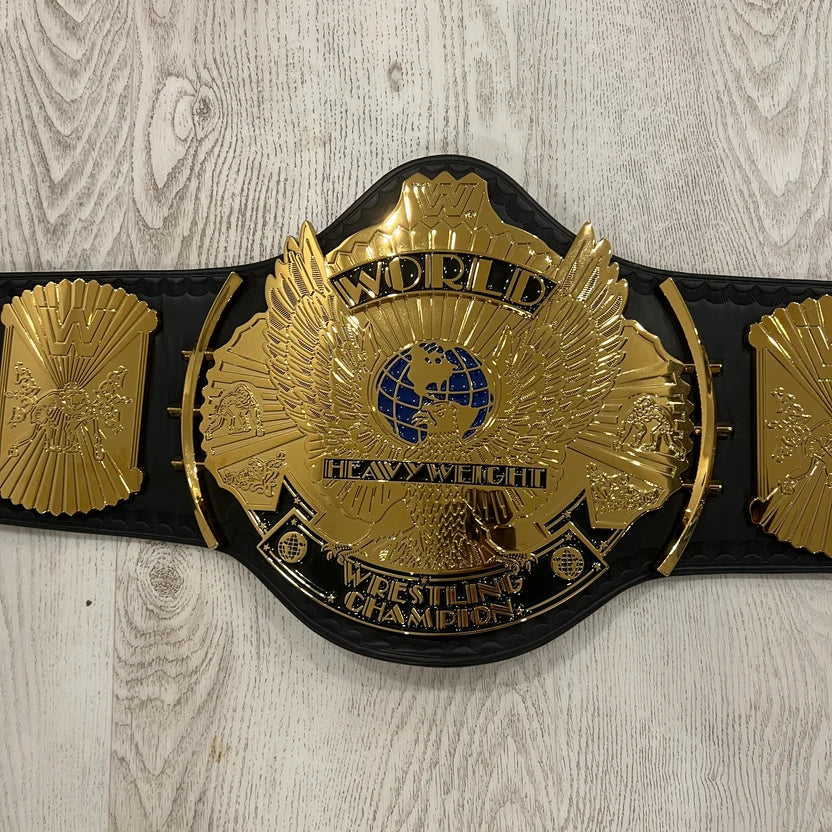 WWE Stone Cold Signed COA Winged Eagle Dual Plated Replica Title Belt Autographed