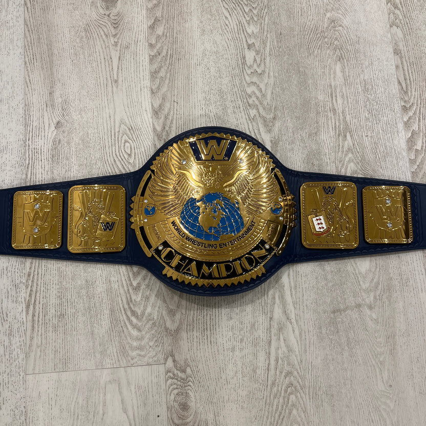 WWE Blue Big Eagle WWF Championship Replica Title Belt