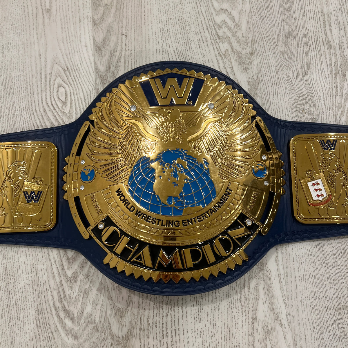 WWE Blue Big Eagle WWF Championship Replica Title Belt