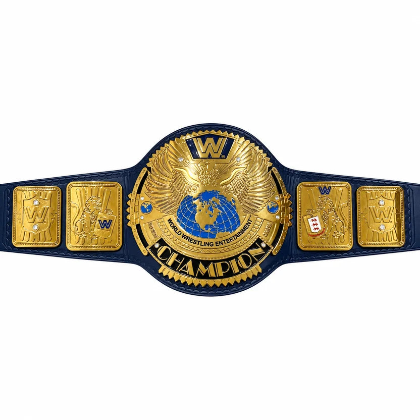 WWE Blue Big Eagle WWF Championship Replica Title Belt