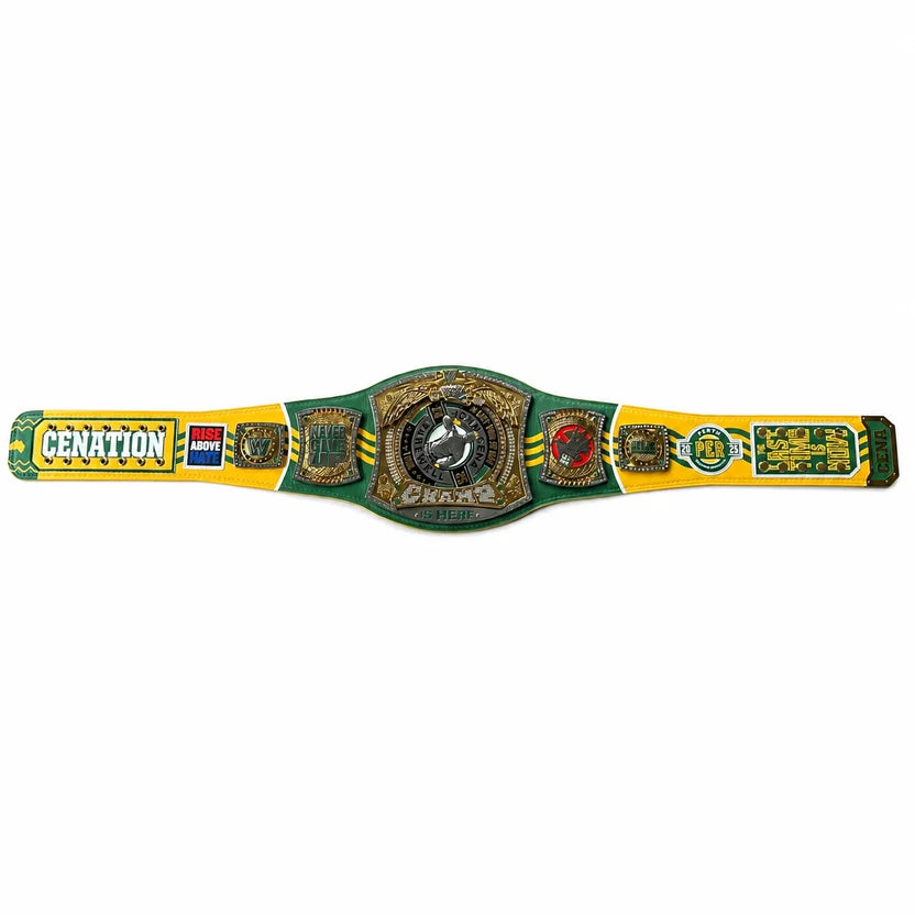 WWE John Cena Farewell 2025 Perth Spinner Championship Replica Title Belt