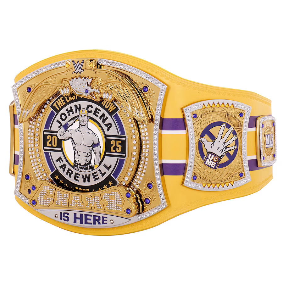 John Cena Farewell Tour 2025 Bakersfield Spinner Championship Replica Title Belt