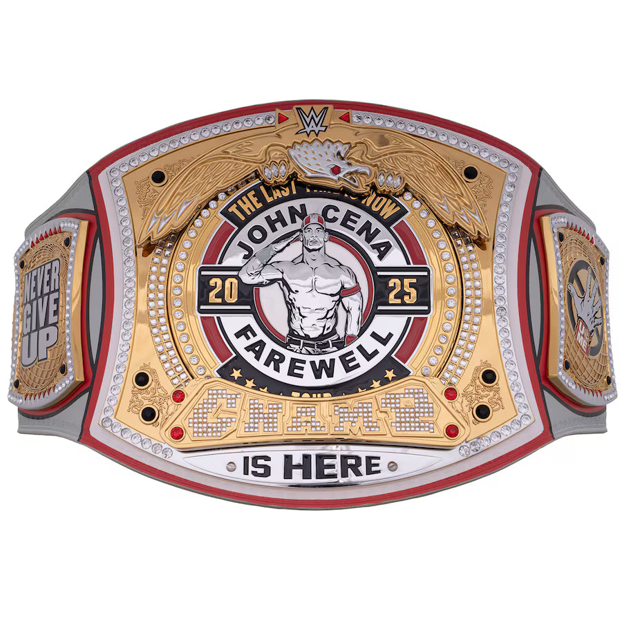 John Cena Farewell Tour 2025 Dayton Spinner Championship Replica Title Belt