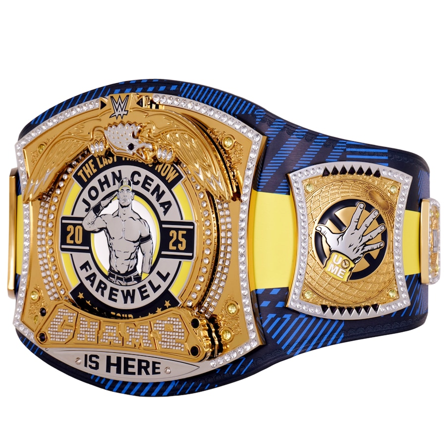 John Cena Farewell Tour 2025 Glasgow Spinner Championship Replica Title Belt