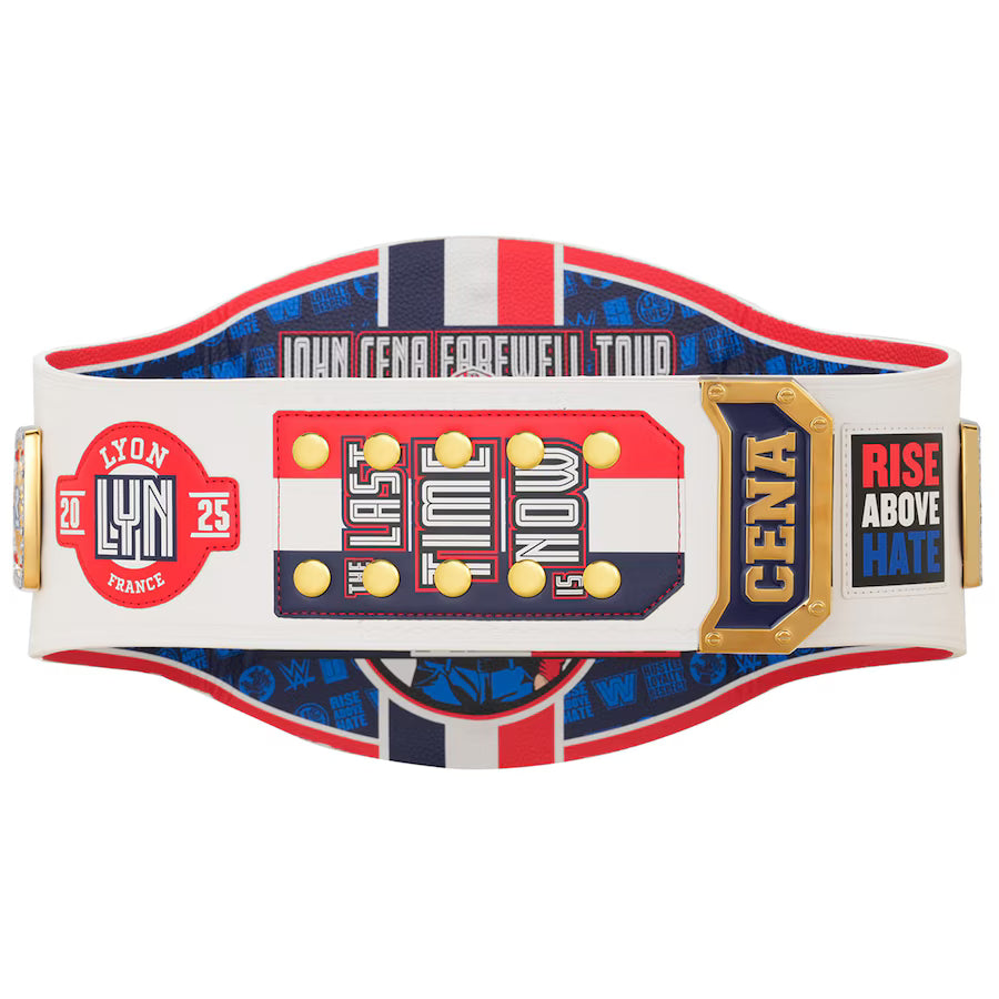 John Cena Farewell Tour 2025 Lyon Spinner Championship Replica Title Belt