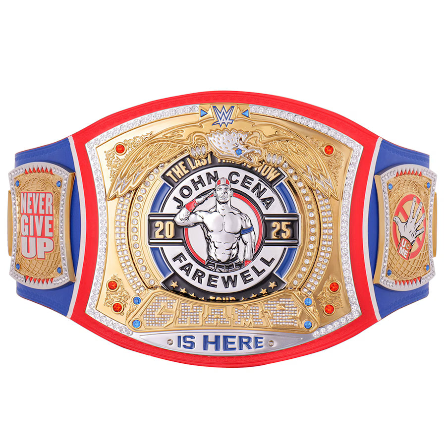 John Cena Farewell Tour 2025 Montreal Spinner Championship Replica Title Belt