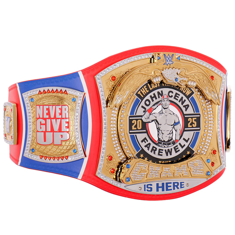 John Cena Farewell Tour 2025 Montreal Spinner Championship Replica Title Belt