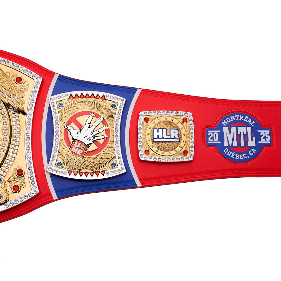 John Cena Farewell Tour 2025 Montreal Spinner Championship Replica Title Belt