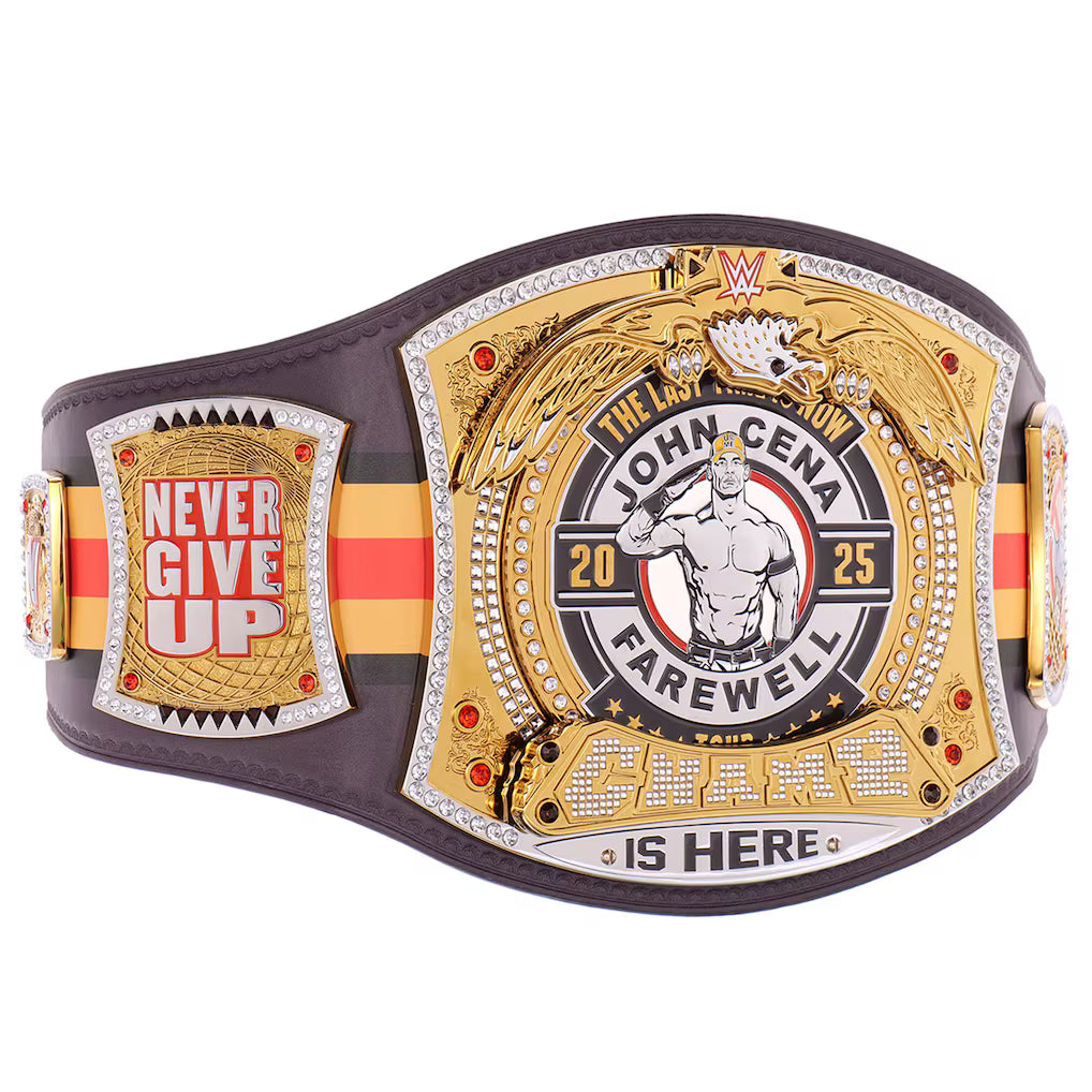 John Cena Farewell Tour 2025 San Diego Spinner Championship Replica Title Belt