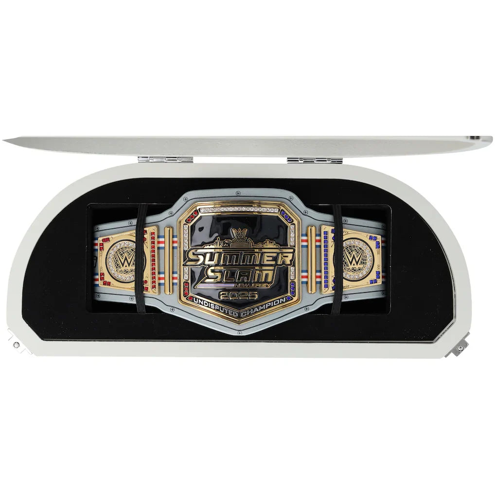 John Cena WWE Autographed 2025 SummerSlam Mini Title in Gift Box - Limited Edition of 25
