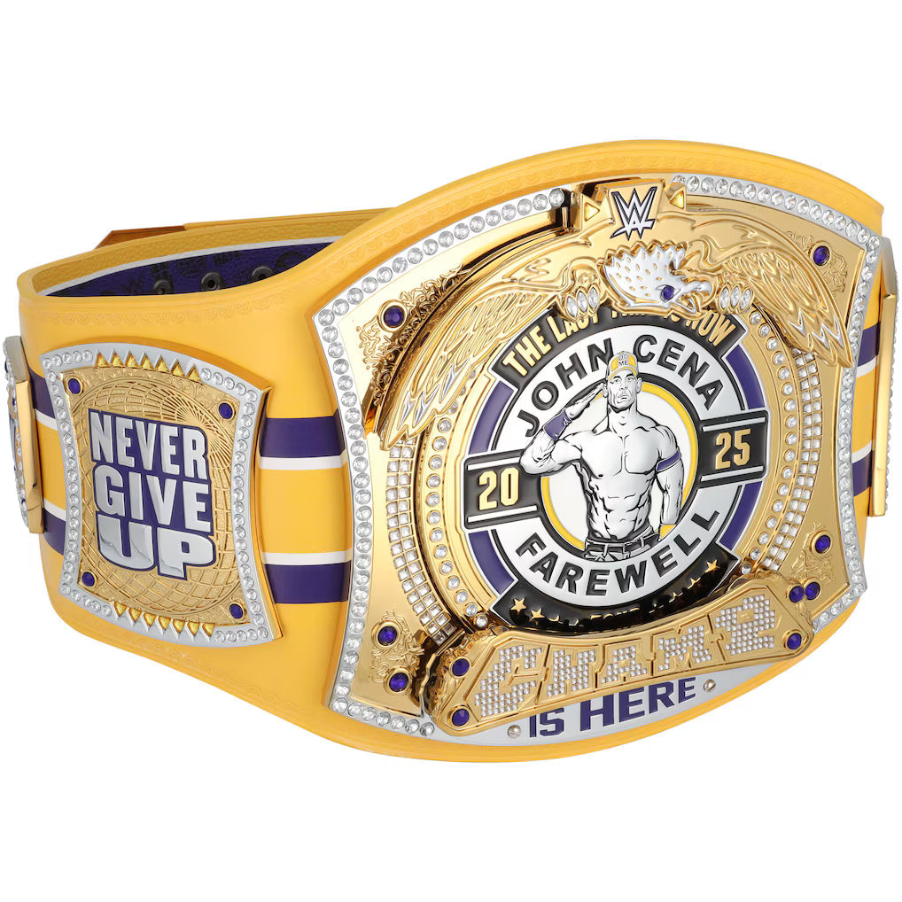 John Cena WWE Autographed Farewell Tour 2025 Bakersfield Replica Title Belt - Limited Edition of 25