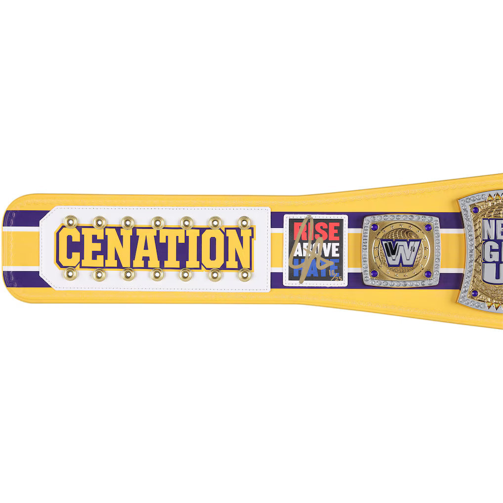 John Cena WWE Autographed Farewell Tour 2025 Bakersfield Replica Title Belt - Limited Edition of 25