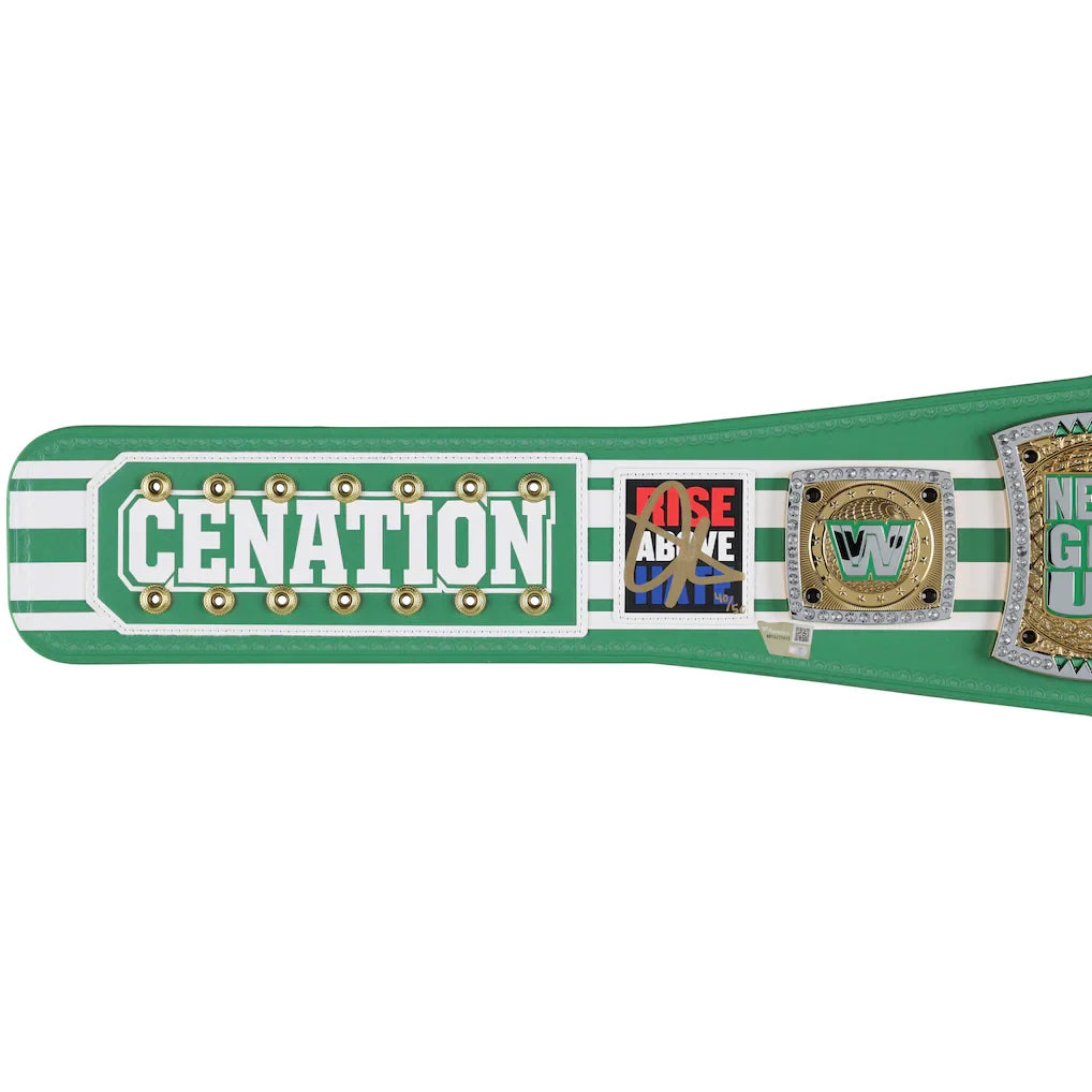 John Cena WWE Autographed Farewell Tour 2025 Boston Replica Title Belt - Limited Edition of 50