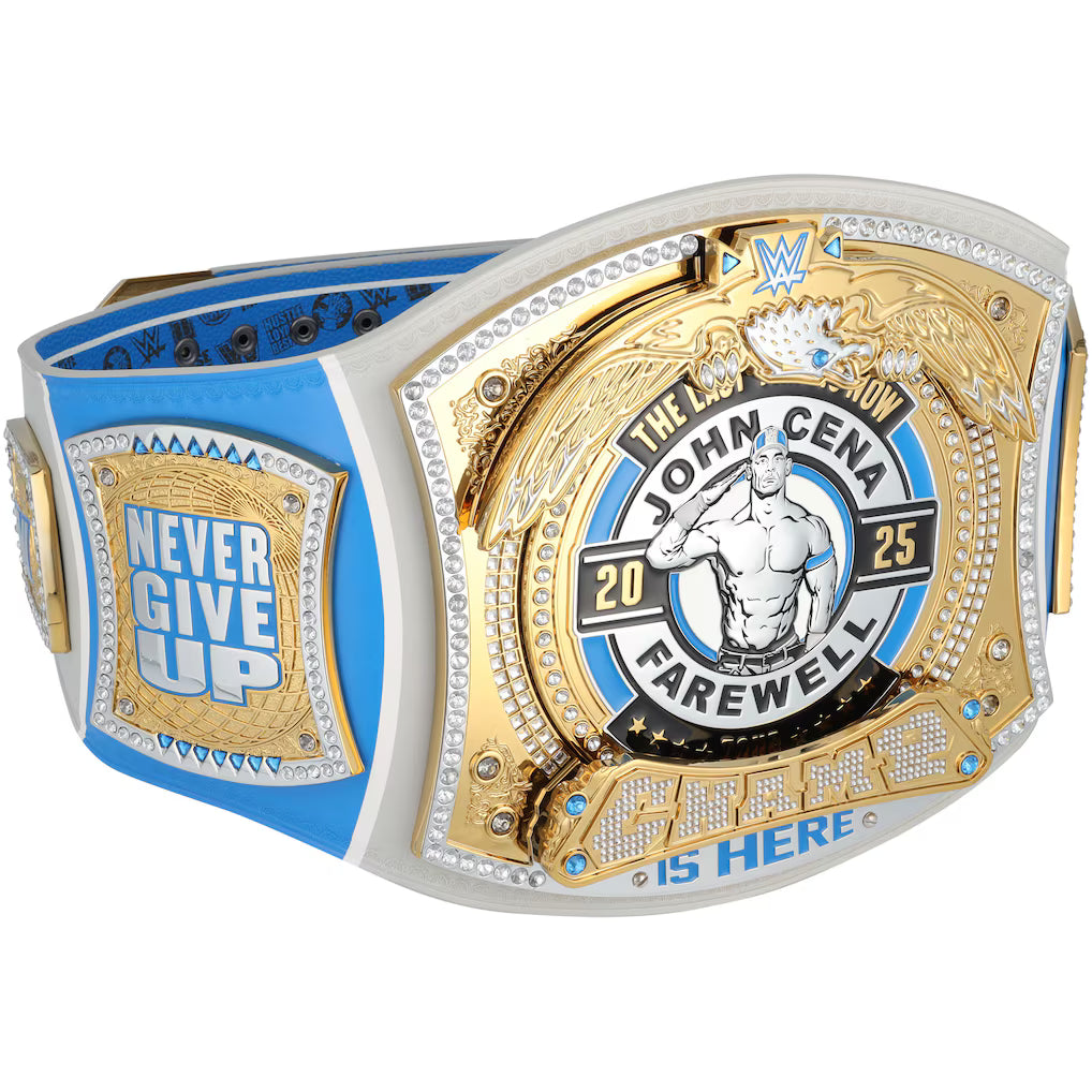 John Cena WWE Autographed Farewell Tour 2025 Grand Rapids Replica Title Belt - Limited Edition of 25