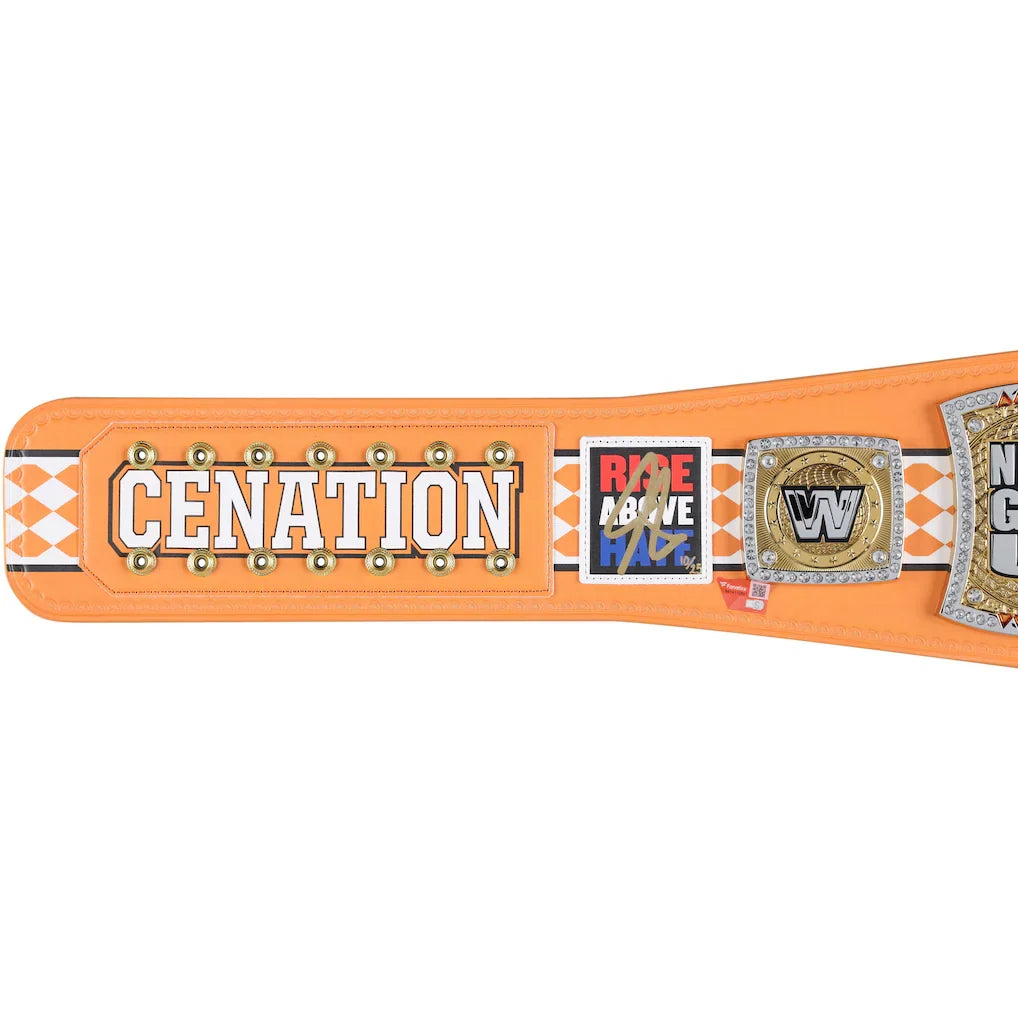 John Cena WWE Autographed Farewell Tour 2025 Knoxville Replica Title Belt - Limited Edition of 25