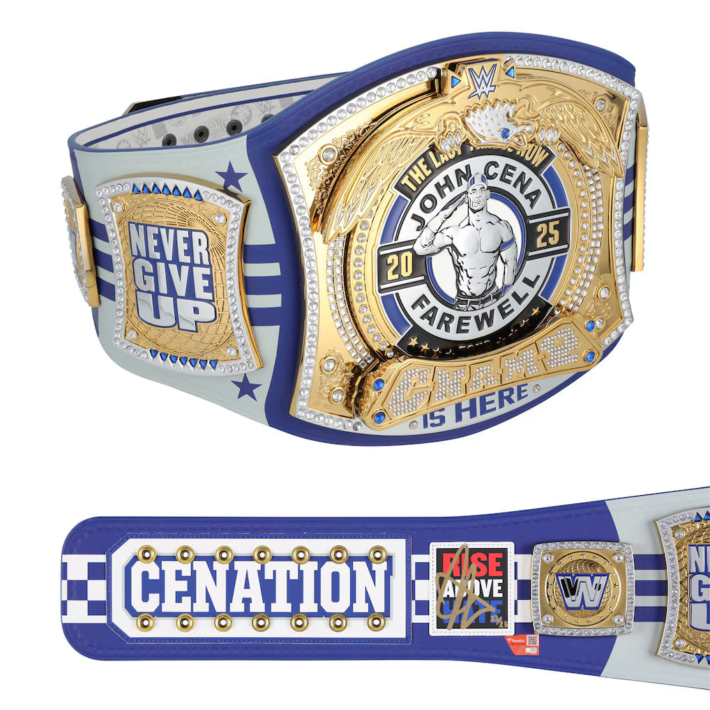 John Cena WWE Autographed Farewell Tour 2025 Lexington Replica Title Belt - Limited Edition of 25