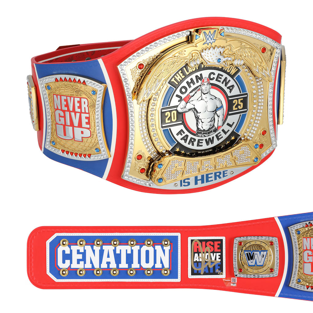 John Cena WWE Autographed Farewell Tour 2025 Montreal Replica Title Belt - Limited Edition of 25