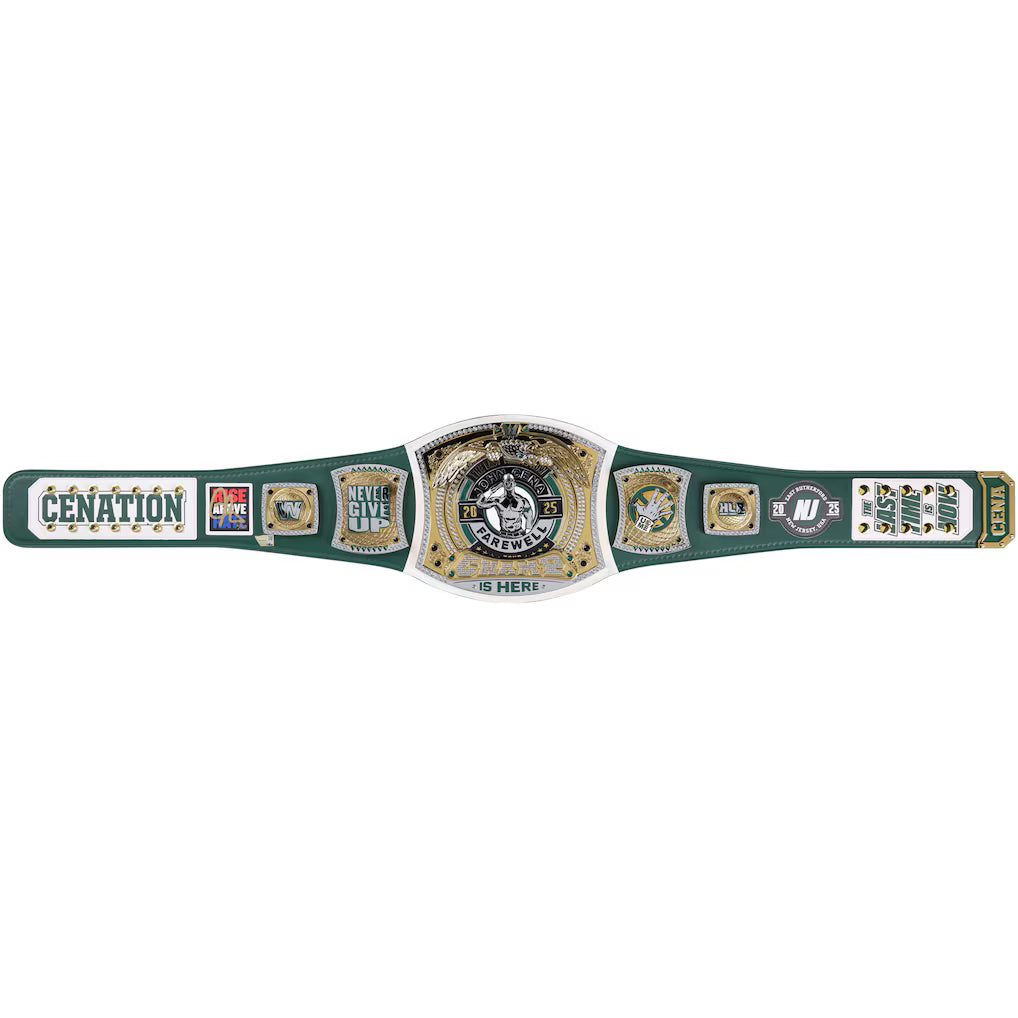 John Cena WWE Autographed Farewell Tour 2025 Newark Replica Title Belt - Limited Edition of 50