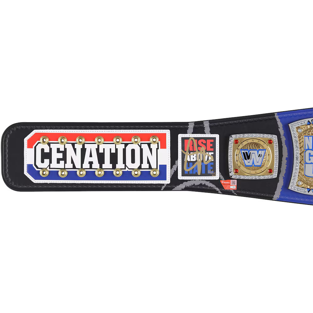 John Cena WWE Autographed Farewell Tour 2025 Paris Replica Title Belt - Limited Edition of 25