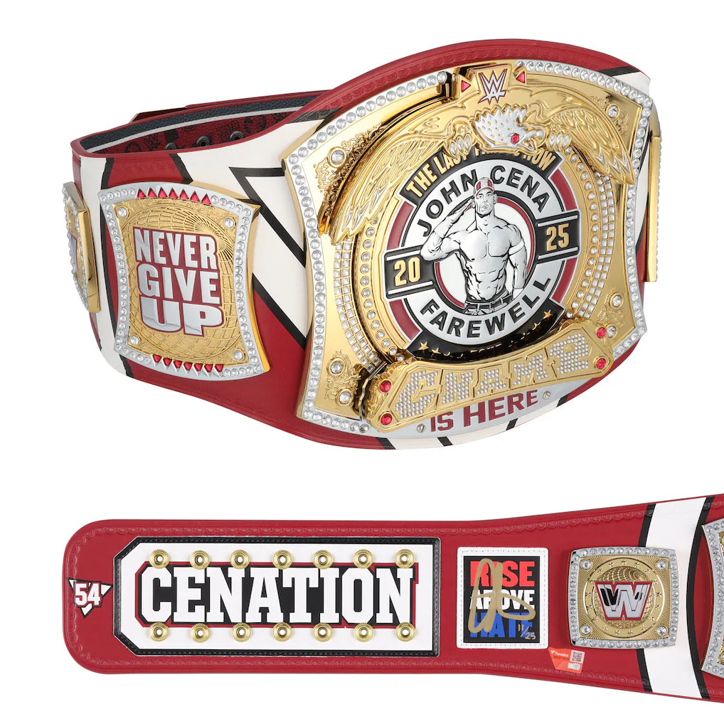 John Cena WWE Autographed Farewell Tour 2025 Springfield Replica Title Belt - Limited Edition of 25