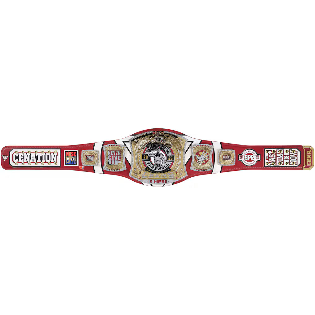 John Cena WWE Autographed Farewell Tour 2025 Springfield Replica Title Belt - Limited Edition of 25