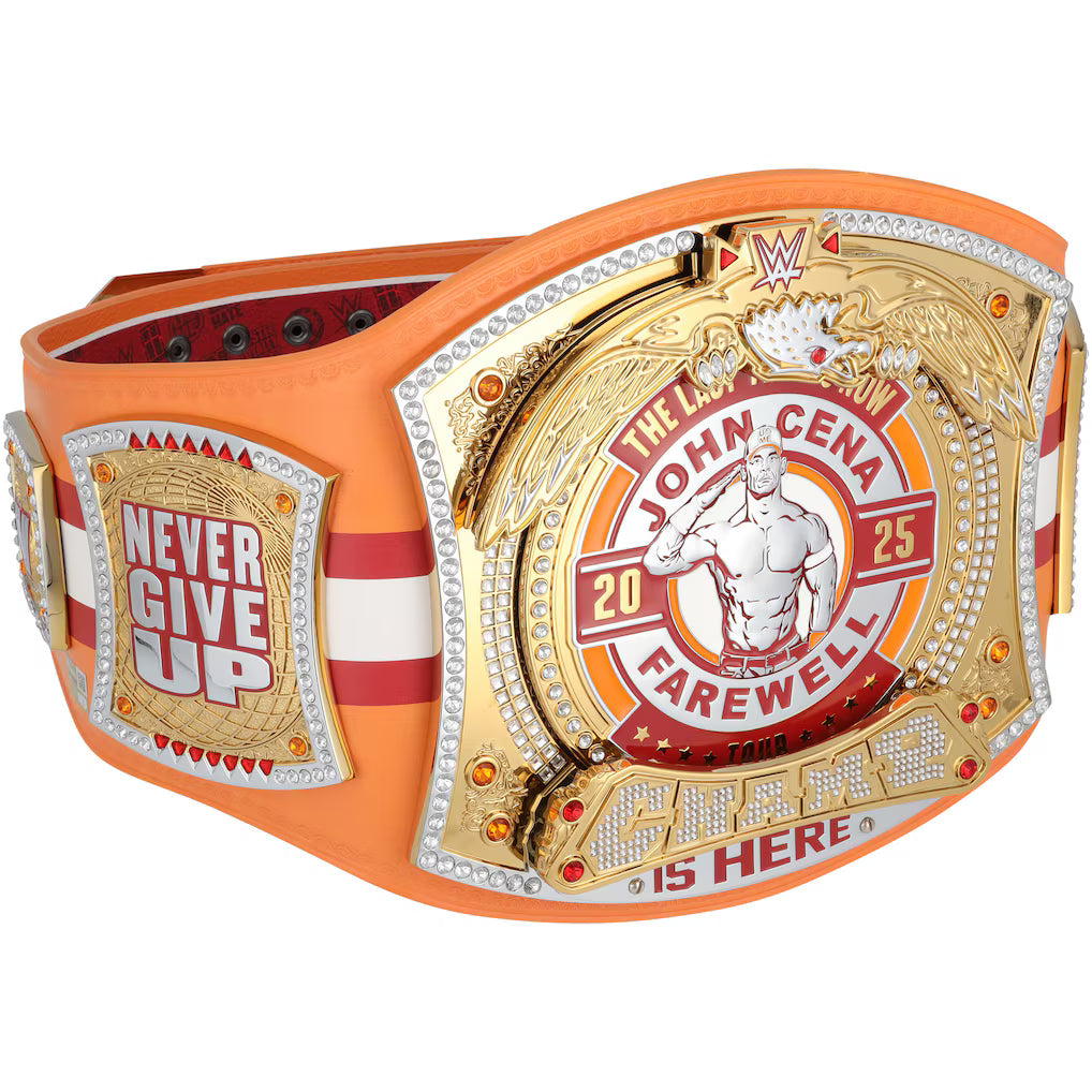 John Cena WWE Autographed Farewell Tour 2025 Tampa Replica Title Belt - Limited Edition of 50