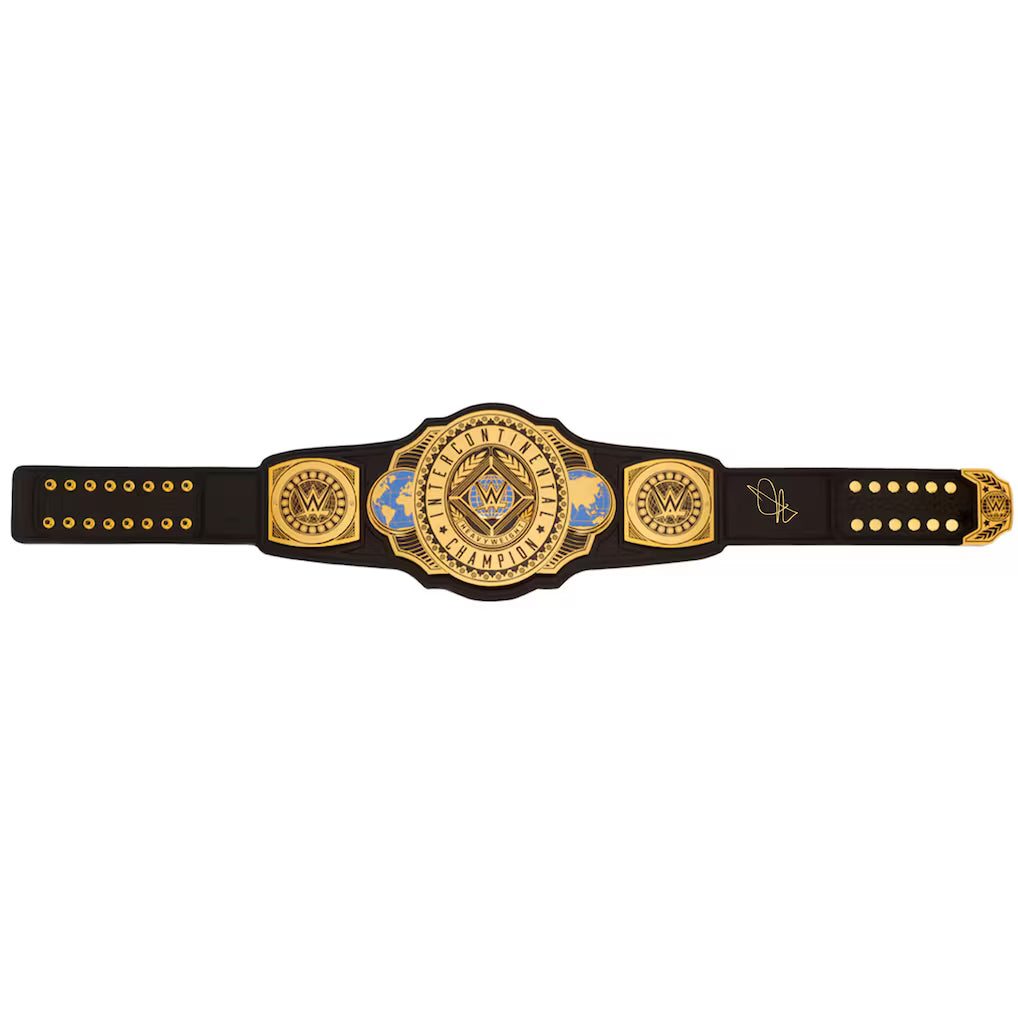 John Cena WWE Autographed Intercontinental Championship Replica Title Belt