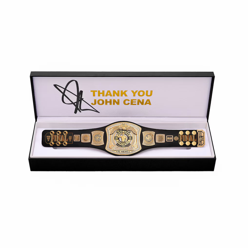 John Cena WWE Autographed Thank You Cena Mini Title In Gift Box - Limited Edition of 200