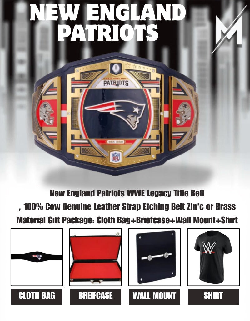 New England Patriots WWE Legacy Title Belt