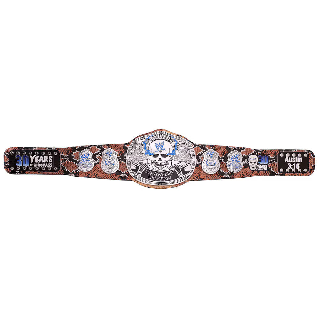 "Stone Cold" Steve Austin Limited Edition 30 Years Signature Series Title Belt
