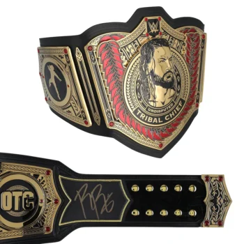 Roman Reigns Autographed Tribal Chief Replica Championship Title Belt