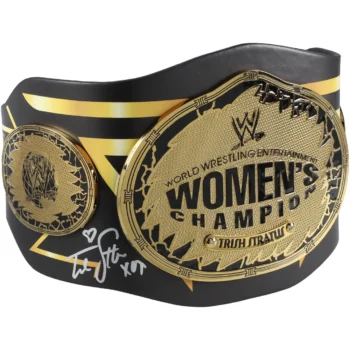 Trish Stratus Autographed 25 Years Anniversary Signature Series Replica Title Belt