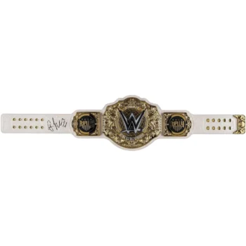 Rhea Ripley Autographed Women's World Championship Replica Title Belt with Talent Side Plates